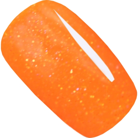 geellakk Jannet color 100 neon dark orange GLITTER 15 ml fluorestsents
