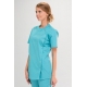 Medical womens blouse Turquoise