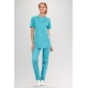 Medical womens blouse Turquoise