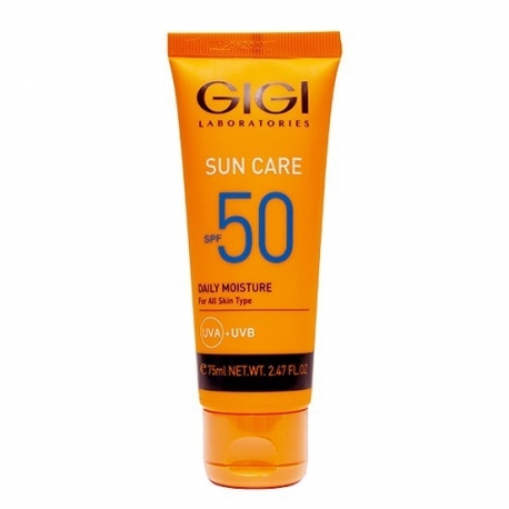GIGI SUN CARE DAILY MOISTURE SPF 50 UVA/UVB FOR ALL SKIN TYPES 75 ML