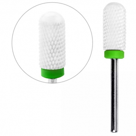 Ceramic nail drill bit green