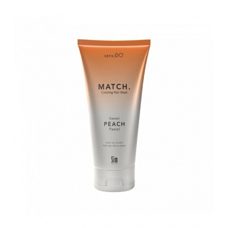 Тонирующая маска пастельно-персикового оттенка SIM SENSITIVE SENSIDO MATCH SWEET PEACH (PASTEL)