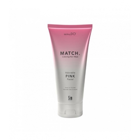 Тонирующая маска пастельно-розового оттенка SIM SENSITIVE SENSIDO MATCH ADORABLE PINK (PASTEL)