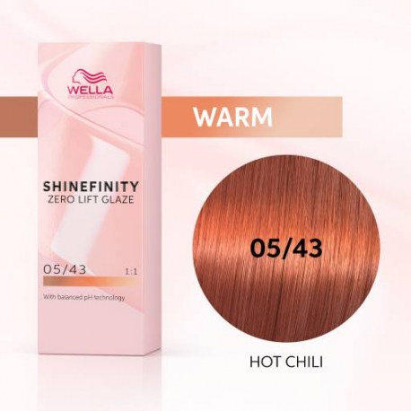 WELLA SHINEFINITY 05/43 Hot Chili (острый чили)