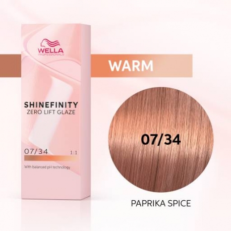 WELLA SHINEFINITY 07/34 Paprika Spice (пряная паприка)