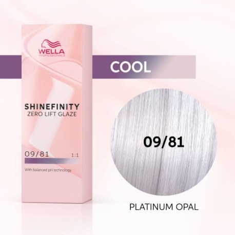 WELLA SHINEFINITY 09/81 Platinum Opal (plaatina opaal)