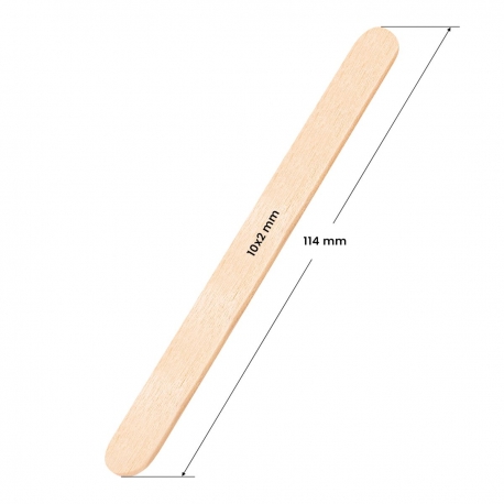 Spatula for Mustache and Eyebrows 100 pcs 114 x 10 x 2mm