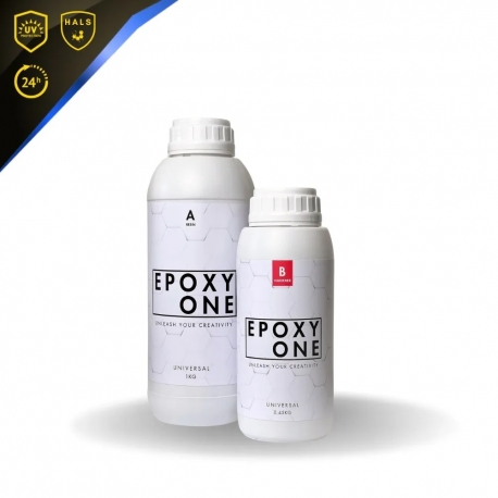 Эпоксидная смола EPOXY ONE UNIVERSAL 1,45KG (комплект 1000g смолы + 450g отвердителя)