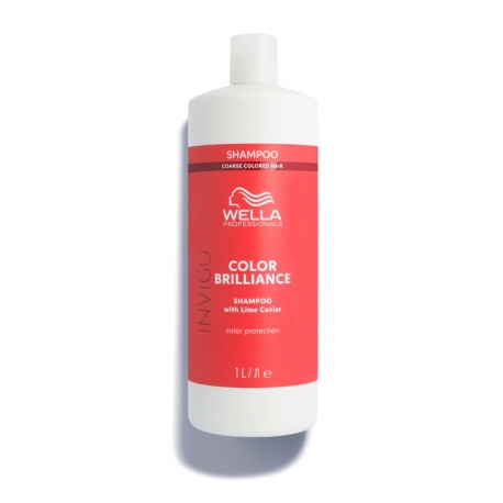 Шампунь для защиты цвета жёстких волос - WELLA INVIGO BRILLIANCE COLOR PROTECTION SHAMPOO COARSE 1000 ML
