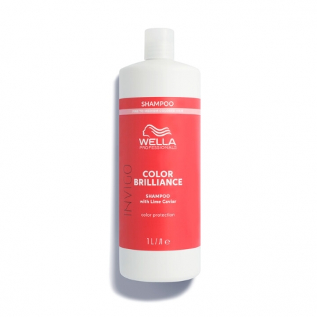 Värvikaitsev šampoon õhukestele / normaalsele juustele - WELLA INVIGO BRILLIANCE COLOR PROTECTION SHAMPOO FINE/NORMAL 1000 ML