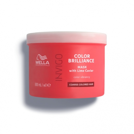 Маска-уход для окрашенных жёстких волос WELLA INVIGO BRILLIANCE VIBRANT COLOR MASK COARSE 500 ML