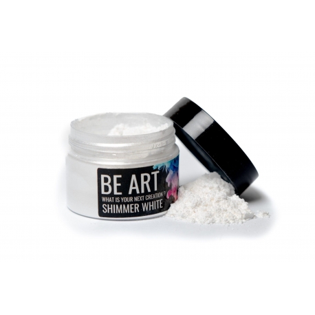 Pulberpigment metallik pärlmutter Shimmer White 15g