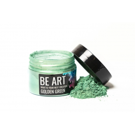 Pulberpigment metallik pärlmutter Golden Green 15g