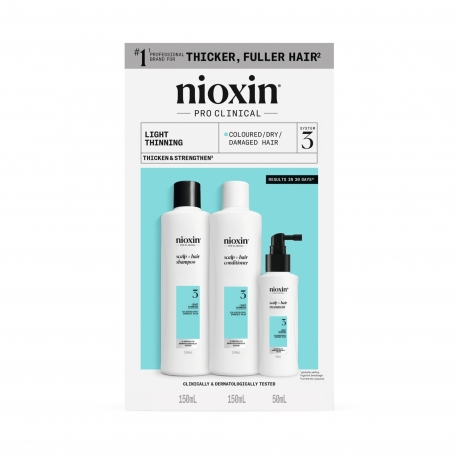 Nioxin Süsteem 3 Komplekt 150 ml x 150 ml x 50 ml